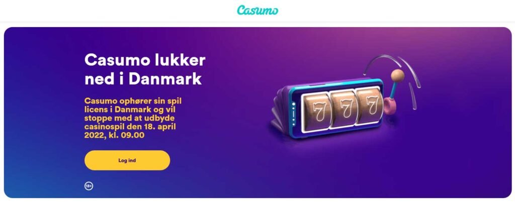 Casumo Casino lukker i Danmark